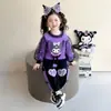 Conjunto de Moletom para Meninas Outono 2026 Novo Desenho Animado Roupas de Primavera/Outono Estilo Coreano para Crianças Kuromi