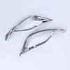 Adecuado para Toyota 22 Highlander cubierta de luz antiniebla trasera marco de luz antiniebla moldura decorativa lámpara antiniebla lámina electrochapada de fibra de carbono L