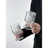 Nuevo Estilo Ins Nicho Copa de Vino Francesa Retro Alto Valor Hogareño Femenino Taza de Jugo Copa de Vino Copa de Agua