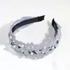 Faixas de Cabeça Coloridas de Aba Larga Estilo Coreano Cuidadosamente Selecionadas com Bordados e Pérolas Exquisitos, Acessórios de Cabelo Versáteis Simples e Modernos para Mulheres Atacado