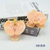Filme Phalaenopsis Flor Pequena Alta Simulação Sentir Phalaenopsis Férias de Verão Processamento de Acessório de Cabeça DIY Chapéu de Formatura