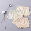 Calzoncillos tipo bóxer de malla de algodón de colores para niños y niñas, Ropa interior para estudiantes de niños talla mediana y grande, Algodón transpirable y cómodo, Liquidación