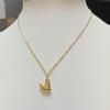 Collar de acero de titanio con diamantes de amor personalizado, joyería para mujer, cadena de clavícula de acero inoxidable elegante y de lujo con forma de corazón, venta al por mayor