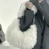 Nuevos Bolsos de Otoño e Invierno, Bolsos Peludos Lindos, Bolsos de Hombro Peludos de Moda, Bolsos de Peluche de Nicho para Mano y Hombro