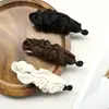 Pinza para el Cabello de Pliegues Tejidos en Forma de Plátano para Mujer, Nuevo Modelo Estilo Coreano, Sensación de Alta Gama, Accesorio para el Cabello de Moda y Versátil para la Parte Posterior de la Cabeza