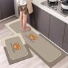 Tapetes para Piso de Cocina Resistentes a Manchas y a Prueba de Aceite, Tapetes para el Hogar, Tapetes Largos para Puerta de Entrada de Baño, Felpudos, Alfombras para Dormitorio Temu