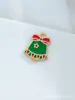 Liga de Natal Acessórios de Óleo Gotejante Pingente DIY Pingente Artesanal Árvore de Natal Desenho Animado Papai Noel Veado