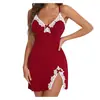 Novo Conjunto de Loungewear Sexy Estilo Transfronteiriço com Decote em V Profundo, Alças Finas, Laço Lateral, Corte Justo e Sedutor
