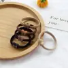 Anillo para el Cabello de Diamante Estilo Coreano Simple Marrón Leche Cuerda Gruesa de Alto Elástico para el Cabello Estilo Lujo Ligero Accesorios para Cola de Caballo Alta para Mujeres