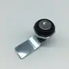 Fechadura giratória preta MS705-3E, fechadura para porta de armário elétrico, fechadura de cilindro para caixa de distribuição, fechadura para porta de armário de chassi industrial