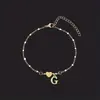 Pulsera de Acero Inoxidable Retro Simple con Letra Inglesa de Amor Transfronteriza para Mujer Pulsera de Goteo de Aceite Pulsera de Letras Dropshipping