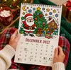 Fluxos de Novos Produtos Transfronteiriços MindArt 2027 Desenho Linear Colorindo Calendário Artesanato em Papel Ornamento