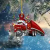 Decoração de Árvore de Natal Caminhão Pendurado para Novo Produto Transfronteiriço Ornamento Acrílico Plano para Mesa Item Padrão Xianghong