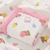 Toalha de Banho para Bebê Cobertor de Gaze Seis Camadas Alta Densidade 110*110 Colcha Toalha Cobertor para Soneca no Jardim de Infância Colcha para Bebês Recém-nascidos Crianças