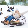 Anillo Inflable de PVC para Trineo de una Persona, Flotador Navideño, Equipo de Nieve de Muñeco de Nieve, Trineo de Nieve Inflable, Portátil para Adultos