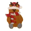 Mingguan Nuevas Decoraciones Navideñas Mesa de Comedor Papá Noel Muñeco de Nieve Reno Juego de Cubiertos Juego de Vajilla para el Hogar Disfraz