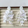 Muguet Cascada Súper Hada Flor de Tela Blanca Borla Pendientes Accesorios Accesorios para el Cabello Accesorios para Ropa Accesorios para Equipaje
