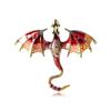 Cartoon dragão- em forma de broche animal homens e mulheres casal terno personalizado casaco fixo pin em estoque entrega por atacado