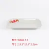 Plato de Servir de Melamina para Comida Caliente y Barbacoa Famoso en Internet de Chongqing, Estilo Vintage Retro Nostálgico, con Diseño de Caracteres Chinos Tradicionales