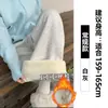 Pantalones Deportivos Blancos y Grises para Mujer, Otoño/Invierno 2025 Nuevos de Cintura Alta de Pierna Recta Forrados de Polar Engrosados de Lana de Cordero de Pierna Ancha Casuales
