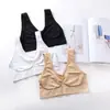 Chaleco deportivo AHHbra de una sola capa exclusivo transfronterizo sin almohadilla en el pecho delgado para dormir sujetador de yoga ropa interior para estudiantes mujeres