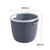 Cesta Grande de Mano para Ropa Sucia Estilo Japonés Plástico Tira de Apoyo Hueco Baño Cesta de Almacenamiento de Acabado Cesta de Almacenamiento para Cambiar Ropa