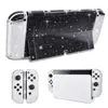 Novo Shell Cristalino Transparente Switch Shell com Glitter Shell Protetor Switch Oled Shell Transparente Totalmente Integrado Lite