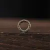Pulseira com Fecho de Argola Corrente de Latão Estilo Xizang Acessórios para DIY com Mantra de Seis Palavras Gravado e Contas Budistas Padrão Acessórios de Pulseira Venda por Atacado