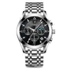 Reloj Luminoso Impermeable para Hombre Poedagar Estilo Coreano Estudiante Tendencia Reloj de Cuarzo con Correa de Cuero Dropshipping