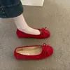 Zapatos planos Evening Breeze con lazo, sin cordones, estilo japonés, estilo abuela, mocasines de primavera/verano, zapatos de mujer para mamá, bailarinas.