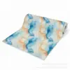 Adesivos de parede autoadesivos IXPE transfronteiriços, padrão aquarela azul e laranja, rolo de renovação de papel de parede brilhante, atacado