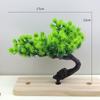 Plantas al por mayor para bonsái, Pino de bienvenida en maceta pequeña, Adornos de escritorio decorativos de plástico, Plantas en maceta mini, Pinos