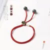 Cuerda de Mano Buda del Zodiaco Estilo Chino para Hombres y Mujeres, Cuerda Roja Hecha a Mano para el Año del Conejo, Cuerda de Mano del Zodiaco Ajustable para Niñas