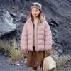Chamarra de invierno de plumas Rantuo para niños, forro interior ultraligero, capa base, chamarra corta con capucha y cordón ajustable, 2026 transfronteriza