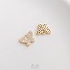 Colgante de mariposa libélula de circón micro incrustado con retención de color oro de 14 quilates hecho a mano diy colgante para pulsera aretes colgante de joyería