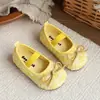 Ins Zapatos pequeños de cuero franceses 2026 Primavera/Otoño Nueva Versión Coreana Zapatos de Princesa con Lazo de Lentejuelas para Niñas Suela Suave Zapatos de Una Sola Pieza