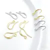 Ganchos para Pendientes Brillantes en Forma de U con Gota de Agua Dorados de Alta Durabilidad Accesorios para Joyería DIY Fabricación de Ganchos para Pendientes Materiales Semi-Terminados para Pendientes
