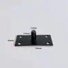 Mola de piso de porta de vidro, extensão do eixo superior, peça de hardware, acessórios de fixação de eixo fixo simples de aço inoxidável