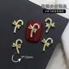 Joias para Nail Art de Natal Atacado Liga de Ouro e Prata Floco de Neve Sino Árvore de Natal Acessórios Decoração de Unha Usável Diamantes