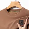 2024 Novo suéter outono top primavera e outono masculino camiseta de manga comprida gola redonda roupa de pai camiseta da moda camiseta básica