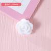 Rosa de resina de tamaño pequeño de 10-13 mm, flor pequeña, material de carcasa para teléfono móvil, accesorios creativos hechos a mano, decoración con pegamento crema
