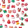 Joias de Resina Diamante Desenho Animado de Natal para Unhas Floco de Neve Fofo Chapéu Papai Noel Acessórios para Unhas DIY