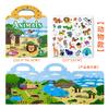 Juguetes divertidos para niños transfronterizos, pegatinas repetidas, educación temprana, juguetes educativos para bebés, libro de pegatinas de gelatina, pegatinas de TPE