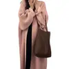 Cárdigan de Punto Grueso Holgado Doble Cara Nuevo Estilo 2026 Otoño e Invierno Talla Grande Estilo Perezoso Suéter Abrigo de Manga Larga para Mujer