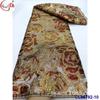 Tecido Brocado Jacquard Antigo Bordado Dupla Face com Fio de Ouro e Prata Renda Brocada Africana