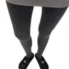 Leggings de Algodón con Rayas Verticales Auto-Calentables para Bebé de Terciopelo, Adelgazantes y Levantacola, Forrados de Felpa de Algodón y Engrosados, Medias Melard