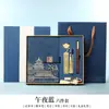 Caderno executivo personalizado, livro de atas de reunião, caderno encadernado em couro, conjunto de caixa de presente estilo chinês, caderno A5 personalizado