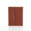 Caderno com Fivela Magnética A5 70% de Desconto Caderno Criativo de Folhas Soltas com Fivela Logotipo de Escritório Personalizado Caderno de Couro Atacado