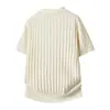 Camisa Polo de Punto de Color Sólido Estilo Old Money para Hombre, Modelo Verano 2026, Cuello Campana, Camiseta Ligeramente Madura de Manga Corta para Negocios, Ropa para Hombre para el Trayecto al Trabajo