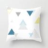Nueva funda de almohada geométrica de ciervo de moda estilo simple elegante para el hogar del coche funda de almohada de terciopelo de piel de melocotón